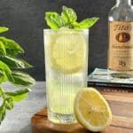 vodka spritzer limon albahaca
